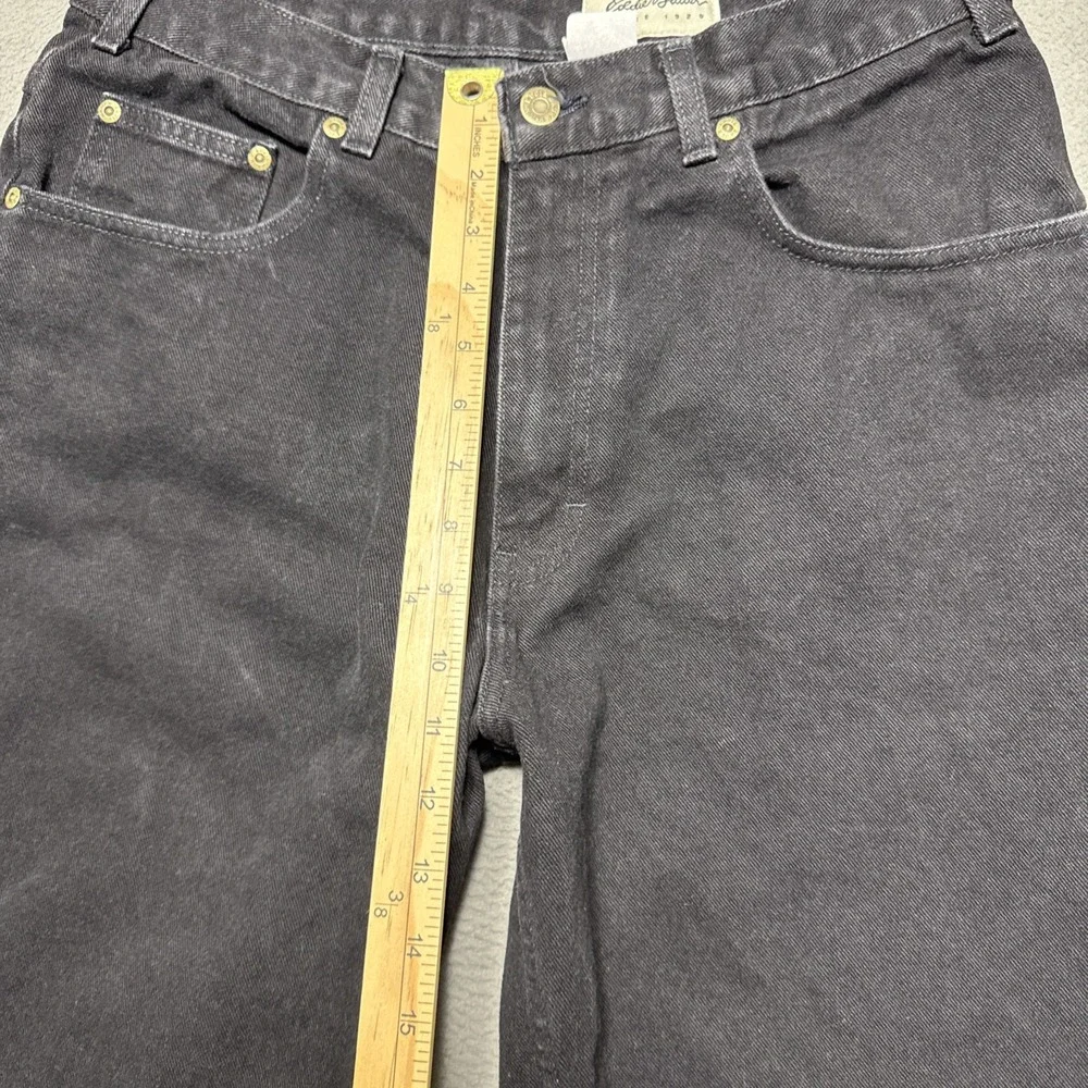Vintage Eddie Bauer Jeans Mens Sz 34 (30x31) Black Relaxed Straight Workwear USA